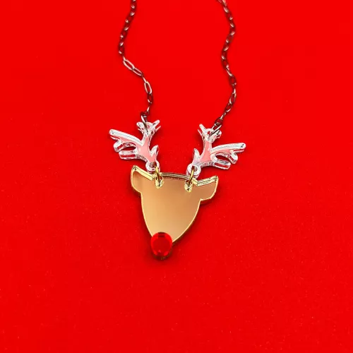 Necklace Christmas Rudolph Reindeer | MyRingDesign.gr