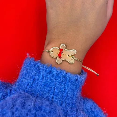 Bracelet Christmas Gingerbread Man | MyRingDesign.gr