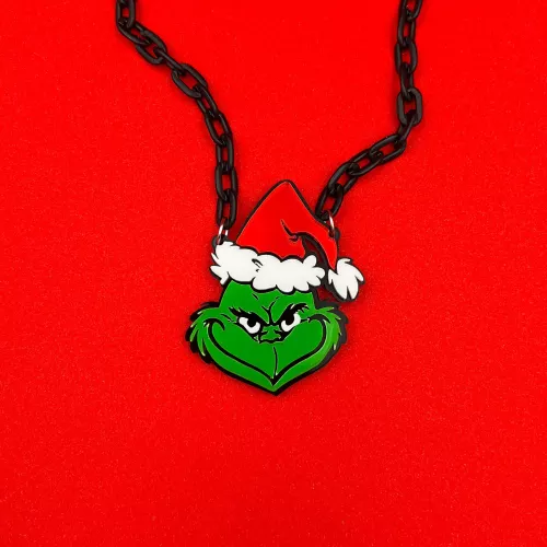 Necklace Christmas Grinch| MyRingDesign.gr