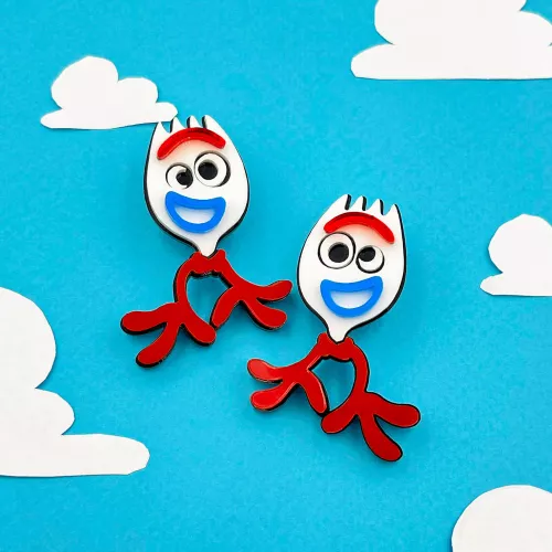 Earrings Toy Story Forky | MyRingDesign.gr